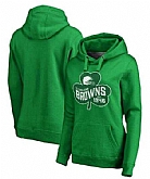 Women Cleveland Browns Pro Line by Fanatics Branded St. Patrick's Day Paddy's Pride Pullover Hoodie Kelly Green FengYun,baseball caps,new era cap wholesale,wholesale hats